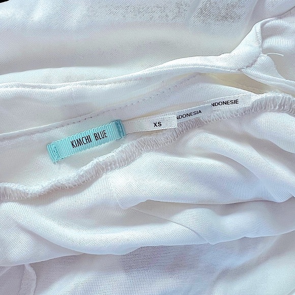 Urban Outfitters Kimchi Blue White Veruca Skirted Wrap Romper XS - Picture 9 of 12